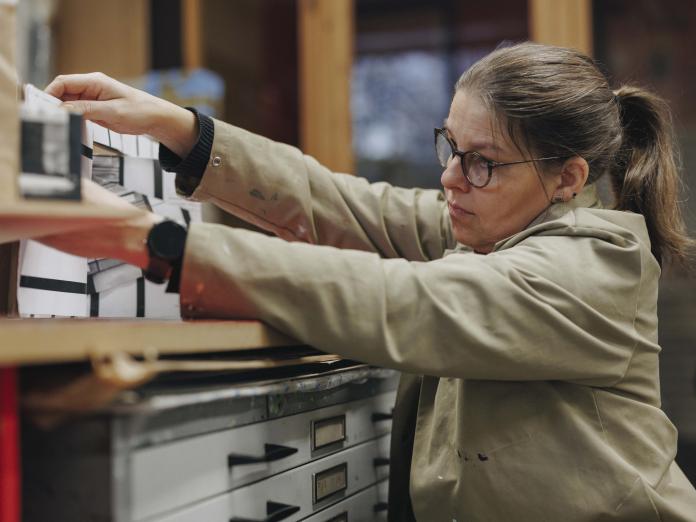 Julie Boserup i sit værksted