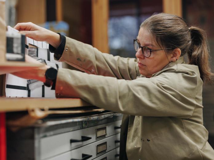 Julie Boserup, atelier, proces