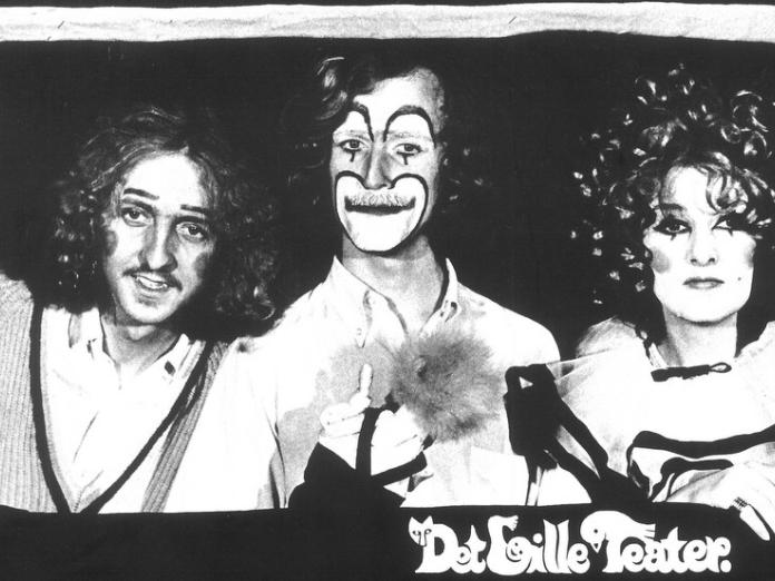 Fotografi af Lasse Lunderskov, Torben Hellborn og Maria Stenz i CIRKUS I BYEN i 1972