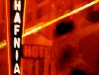 Hotel Hafnias brand 1973 (udsnit af foto)
